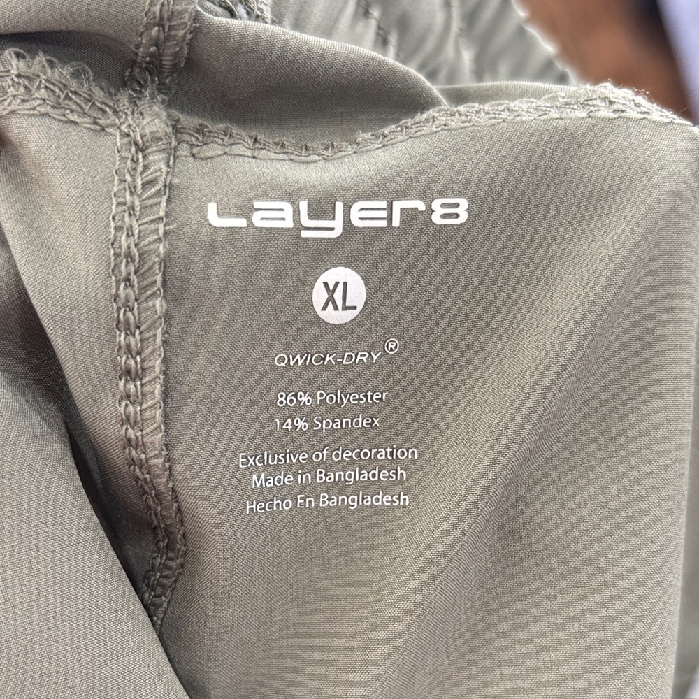 Layer 8 Sage Green utility woven Shorts size XL - Picture 4 of 5
